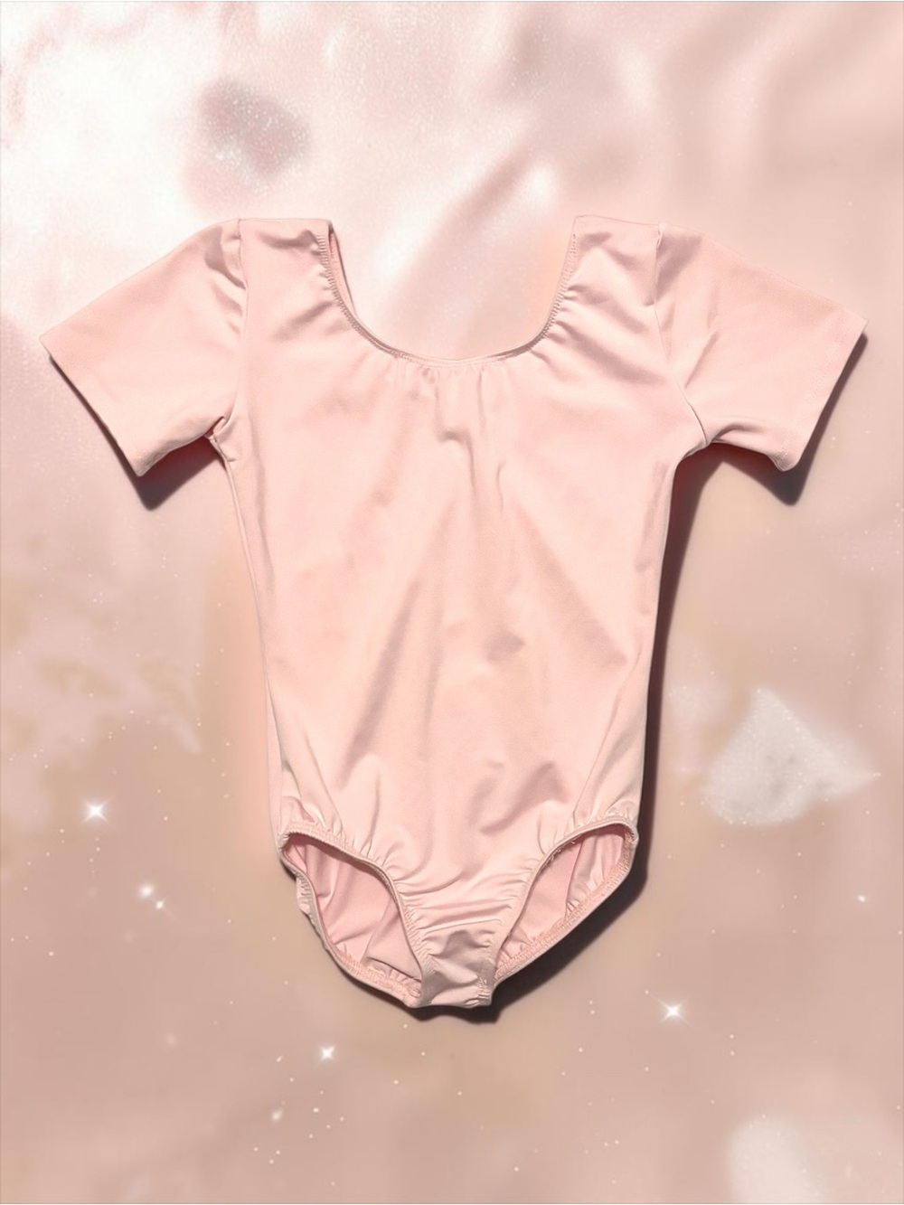 Motionwear Blush Pink Short Sleeve Leotard – Child Large (12–14)